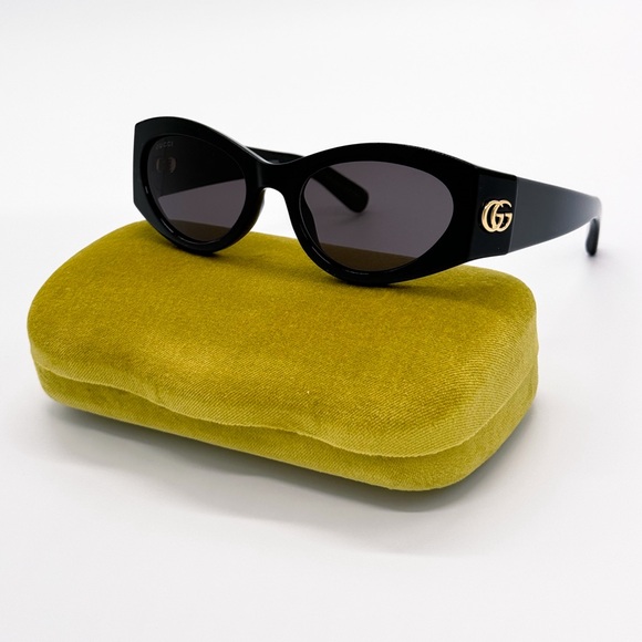 NEW GUCCI GG1401S 001 WOMEN OVAL FRAME SUNGLASSES GUCCI GG1401S - Picture 2 of 13